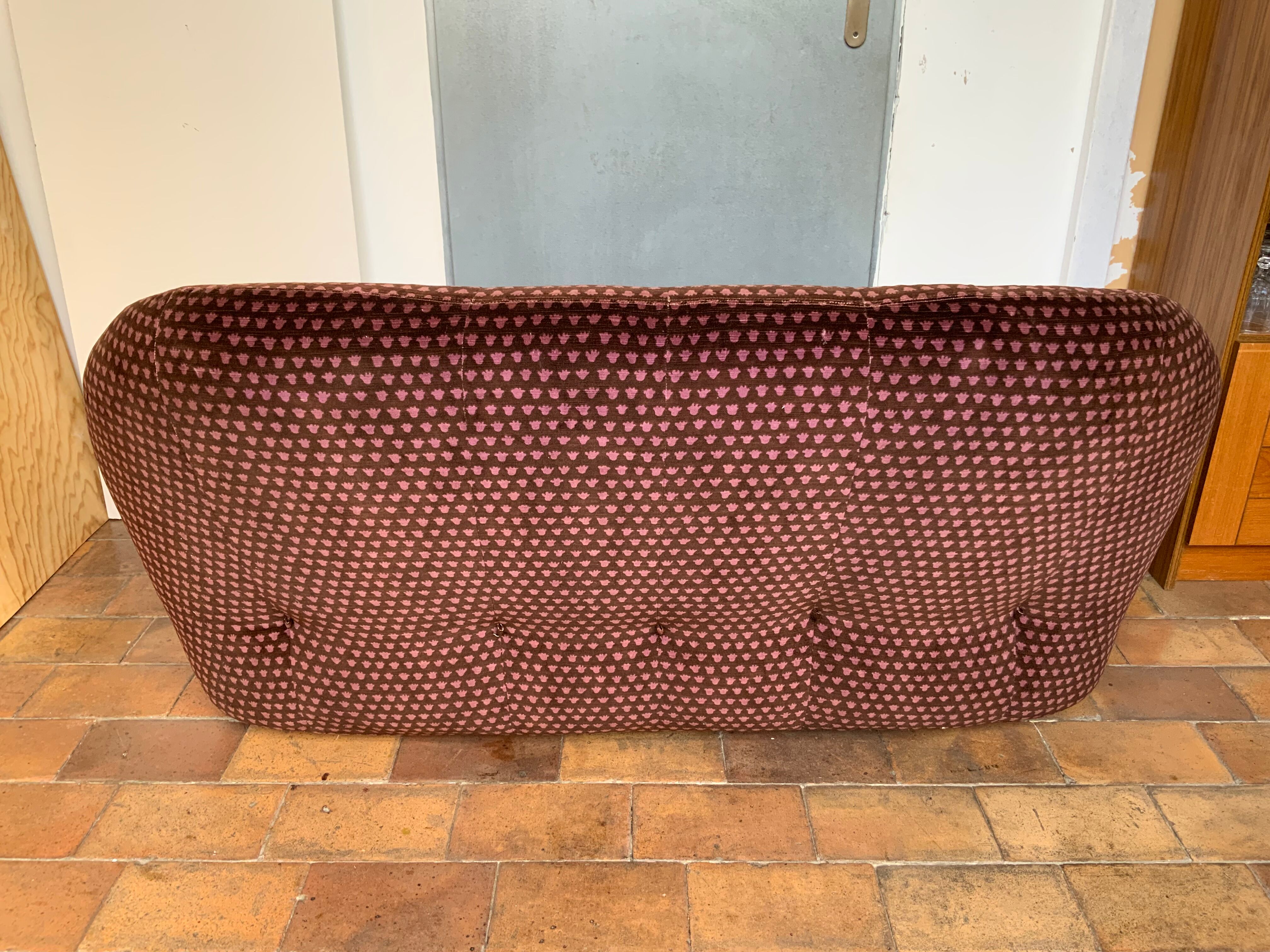 Vintage velvet sofa
