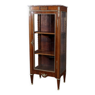Small Showcase in Marquetry on all sides, Louis XVI style – 1920