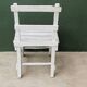 White slatted children's chair