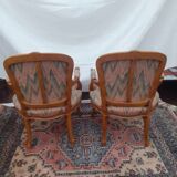 Louis XI style cabriolet armchair