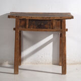 Antique solid wood table – Chinese side table with drawer – circa 1900