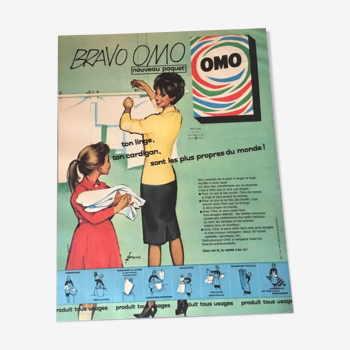 Vintage advertising to frame omo