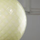 Mid-century Yellow & Brass Pendant Lamp