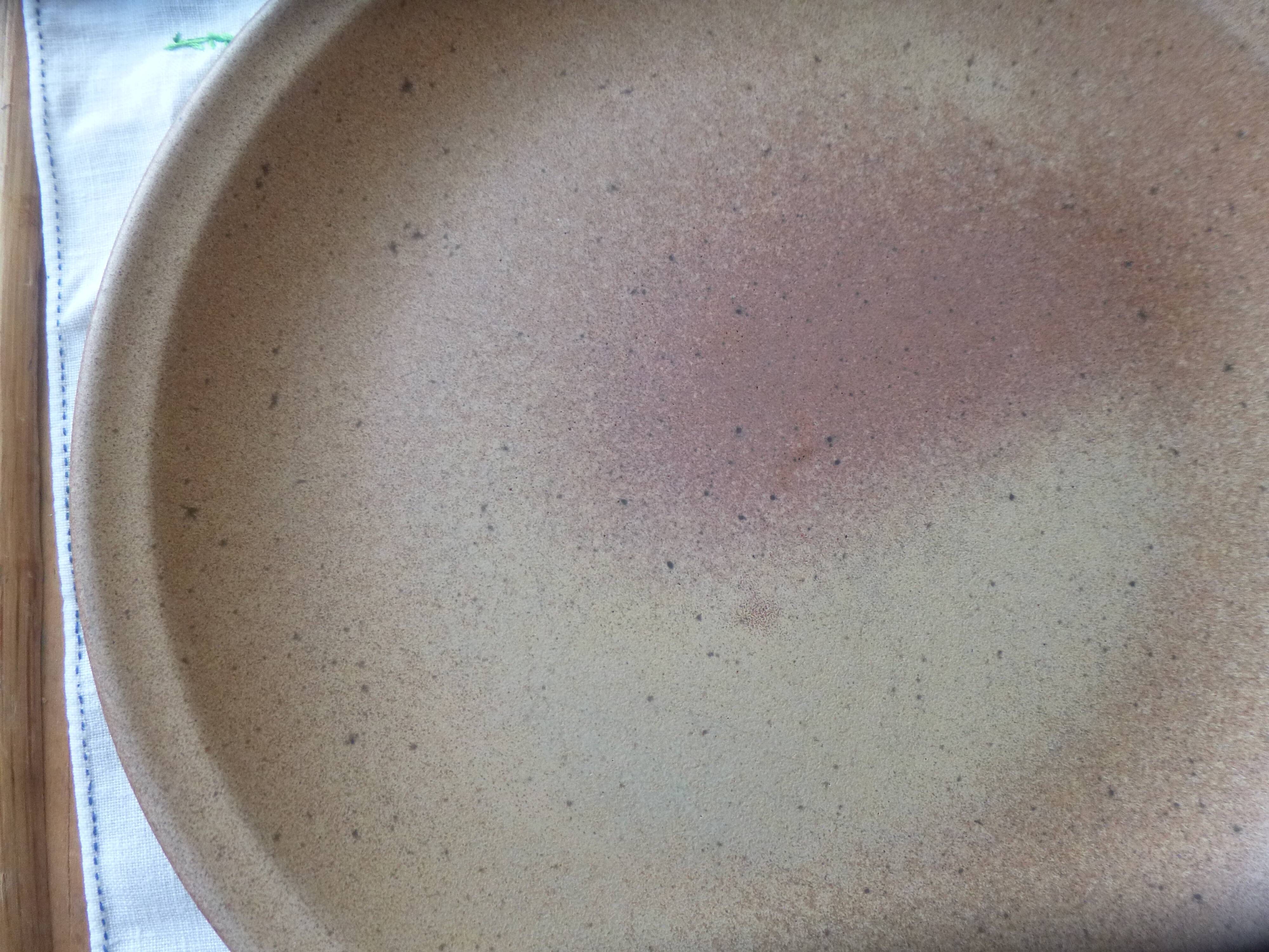 Flat plate in sarreguemines sandstone france