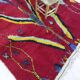 Handmade red moroccan berber rug 300 x 200 cm