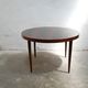 Vintage rosewood extendable Scandinavian round table by Kai Kristiansen for Skovmand and Anders
