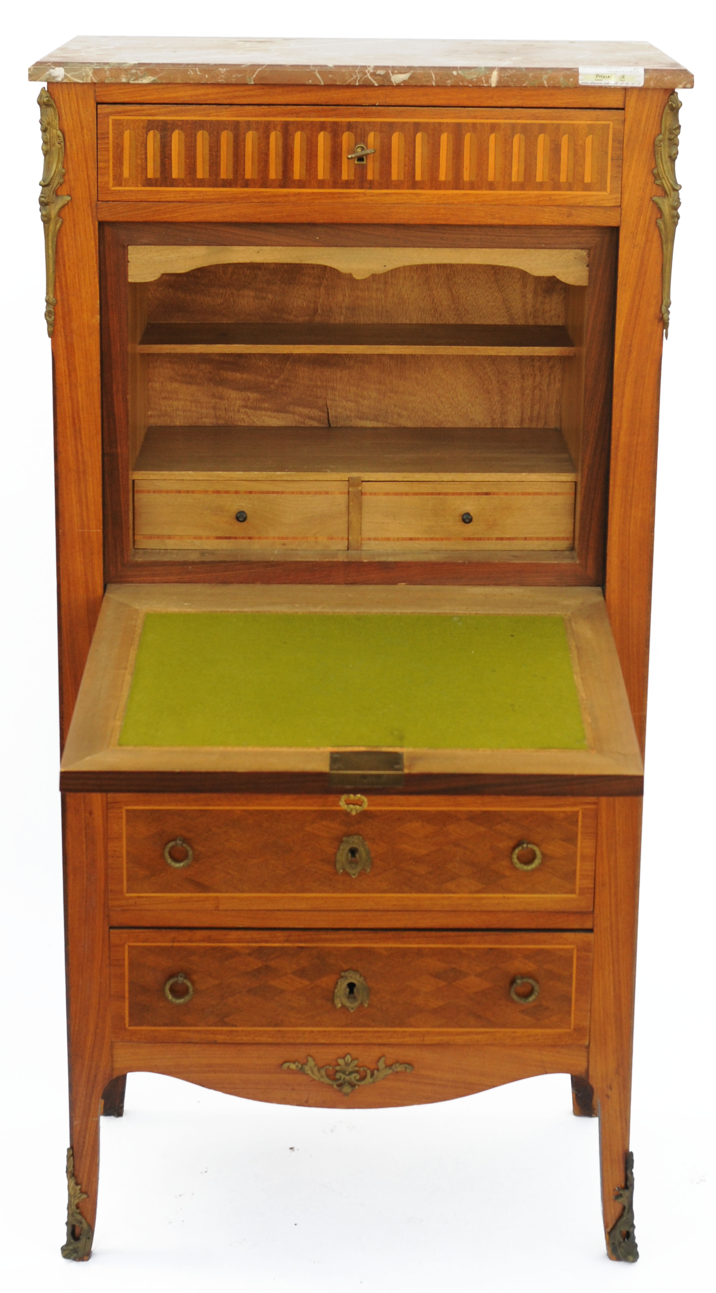 Louis XV style marquetry writing desk