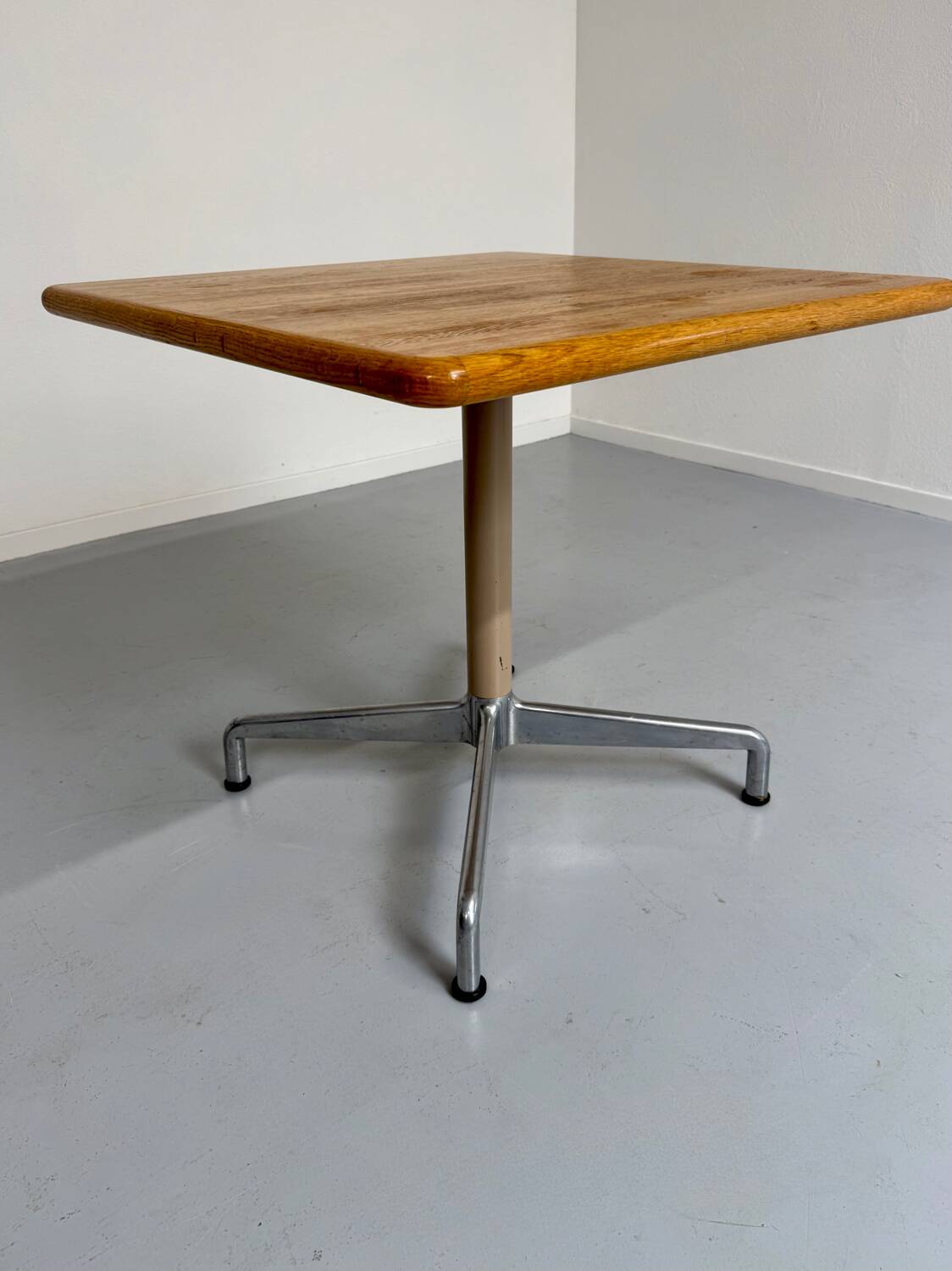 Belform small wooden and metal dining table from the 80s