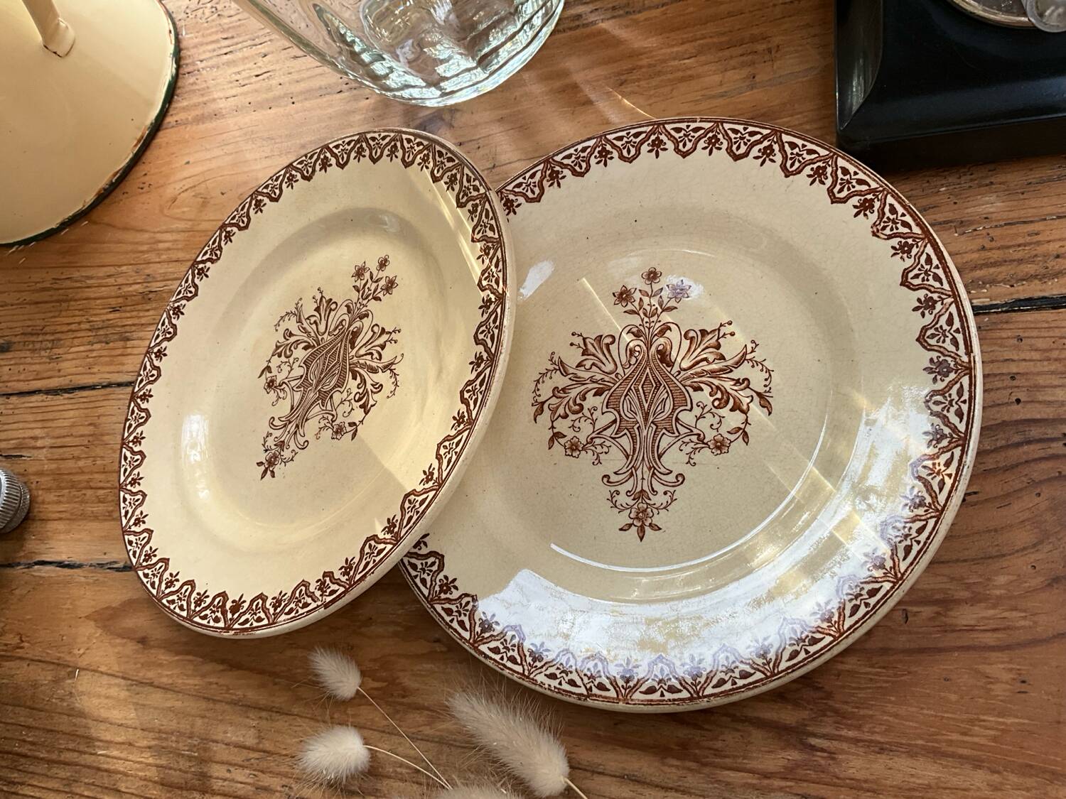 2 small plates 🍂 iron earth