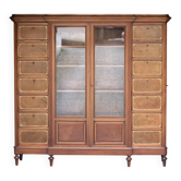 Exceptional: scholz cardboard box, with flaps and glass doors!