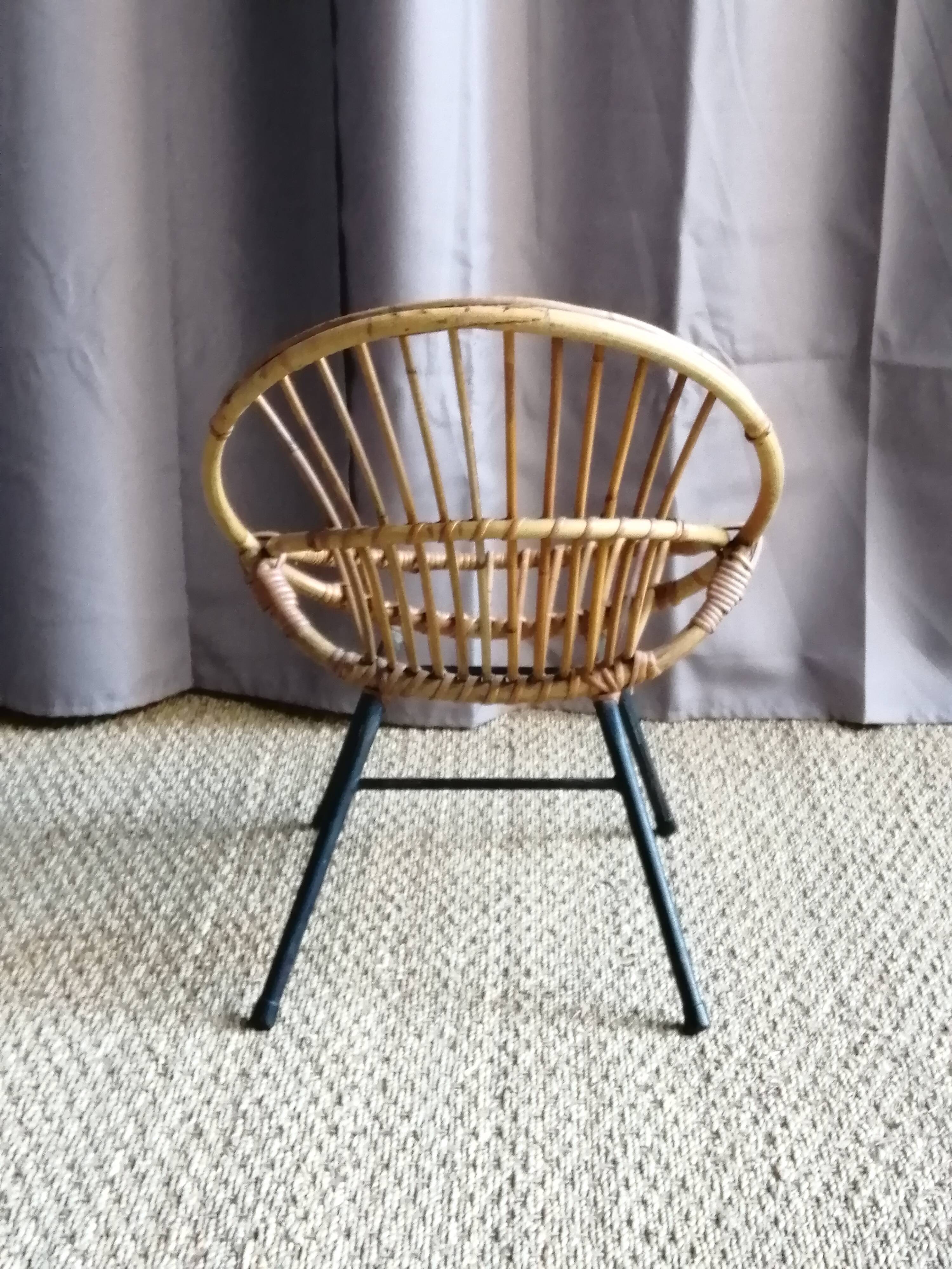 "VINTAGE 60" CHILD'S RATTAN CHAIR