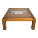 Mid-Century Coffee Table, Wood and Glass, Italy