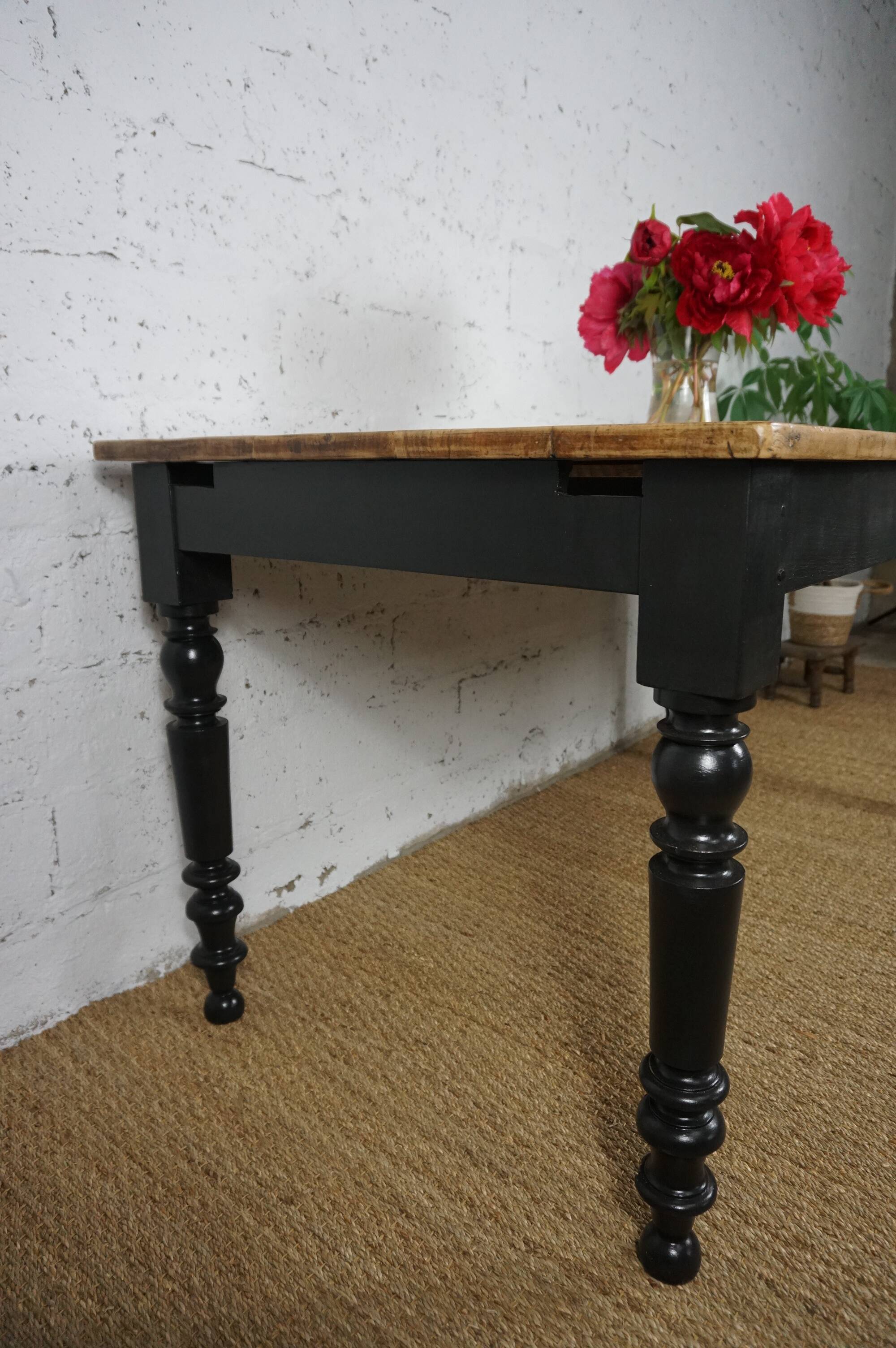 Farm table or bistro style Louis Philippe refurbished.