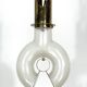 Mid-century modern brass and pulegoso chandelier by Carlo Nason