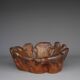 Sculptural Burl wood Low Lounge Chair. 1970s