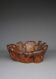 Sculptural Burl wood Low Lounge Chair. 1970s