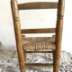 Chaise enfant en bois et paille