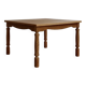 Carved oak square coffee table by Henning Kjaernulf | Denmark | 1950s