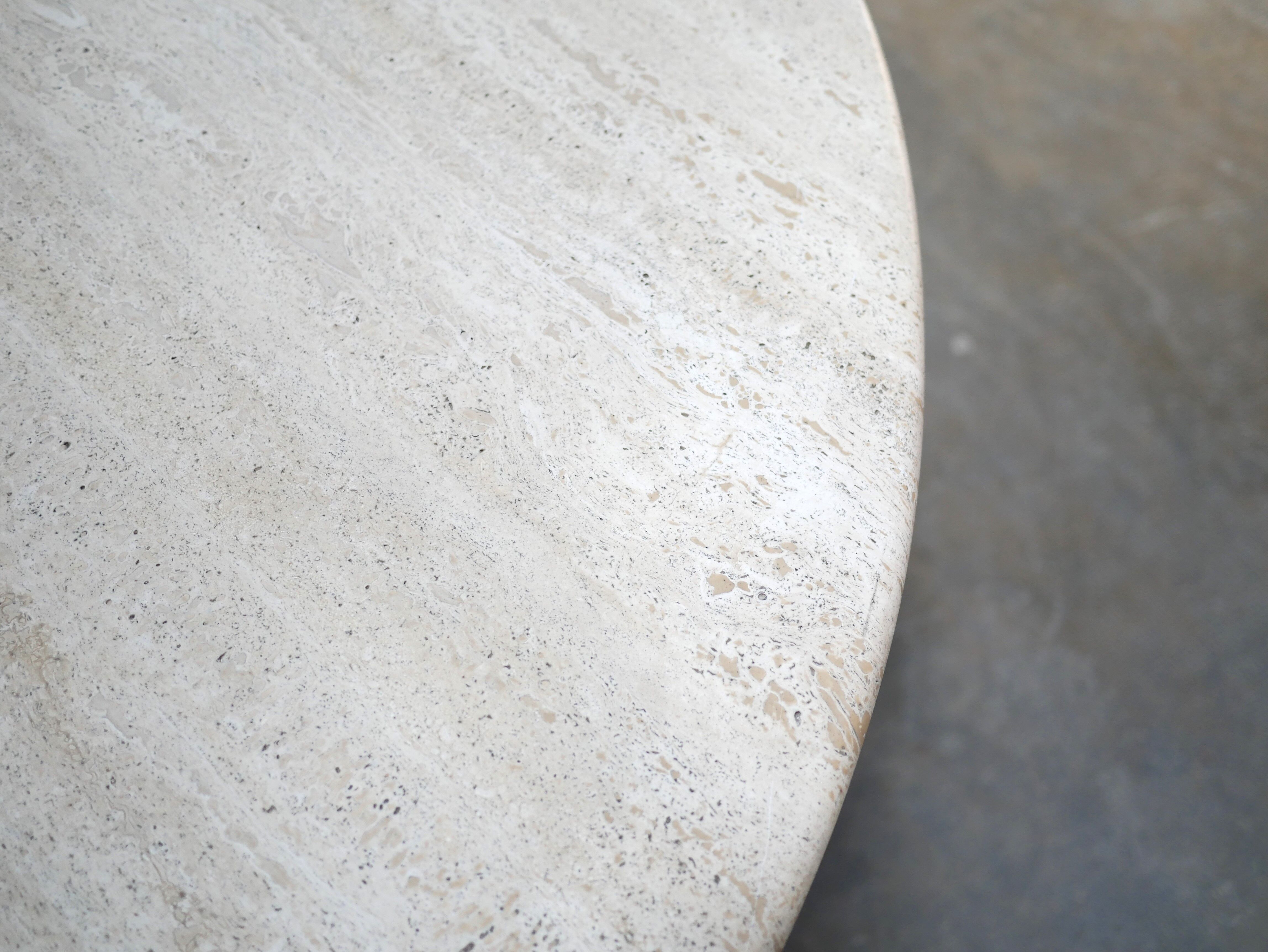 Vintage travertine dining table