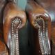 Set of two sheepskin armchairs
