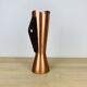 Scandinavian copper and teak vase from the 60s