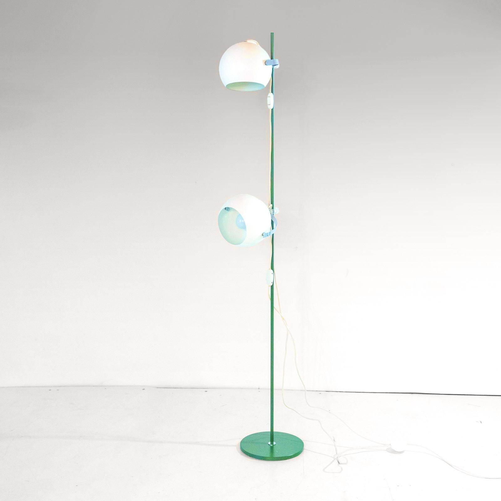 Space Age " Eye Ball " Vintage Floor Lamp in Style of Reggiani, Italy 1970s