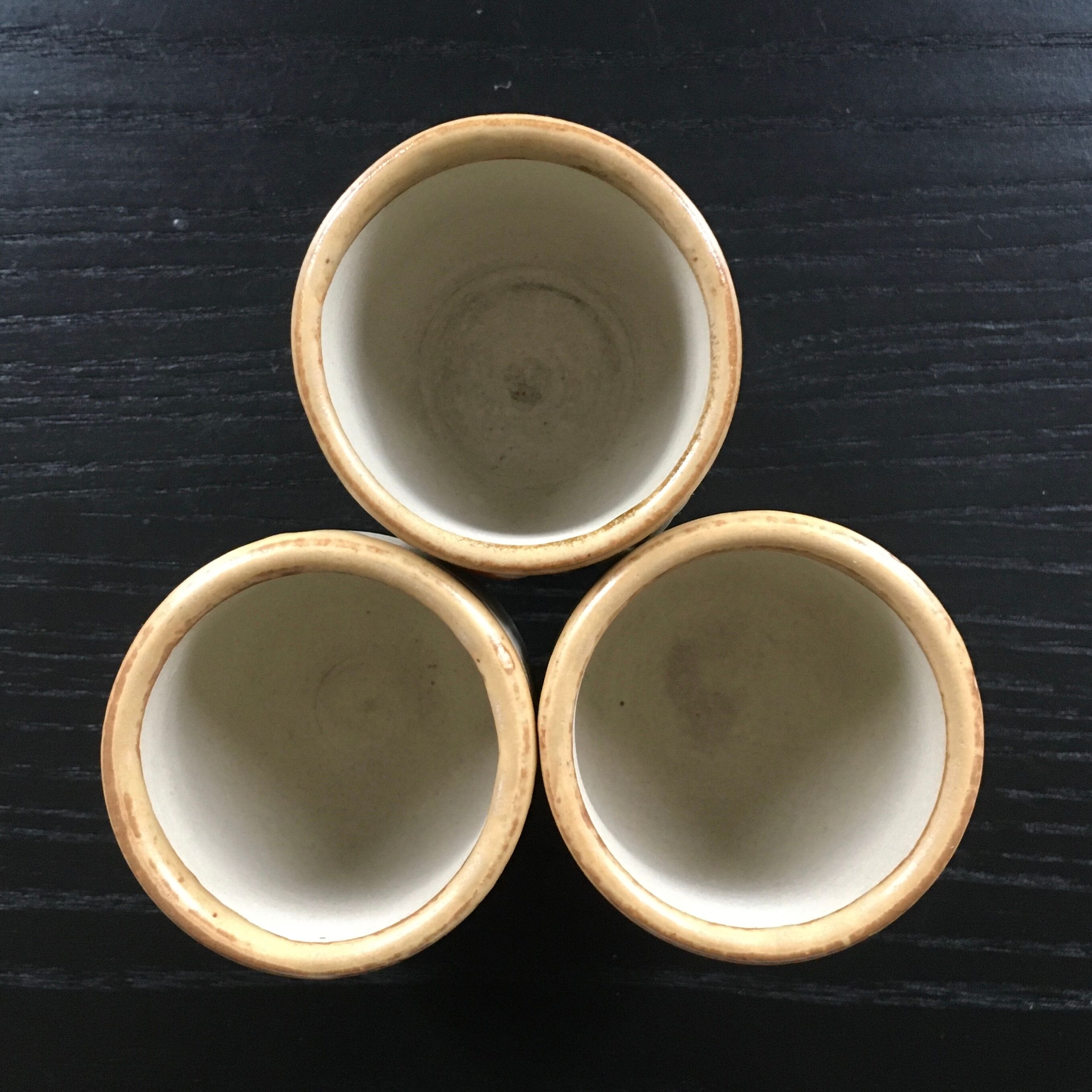 Set of 3 Scandinavian egg cups