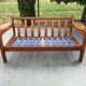 Scandinavian teak 2-seater sofa 60s