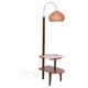 Art Deco Walnut Floor Lamp attributed to J. Halabala for Up Závody, 1930s