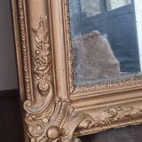 Antique rectangular mirror with moldings 103 x 68