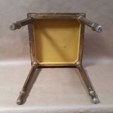 Square pedestal table gilded wood florentine style vintage 1950