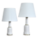 Lampes de table danoises classiques Heiberg en porcelaine