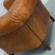 Fauteuil Club Vintage en Cuir Couleur Cognac, Pays-Bas