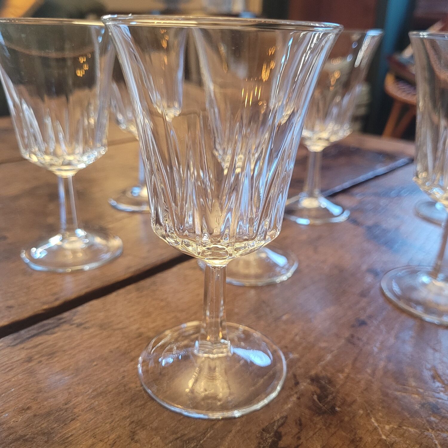 70s stemmed glasses