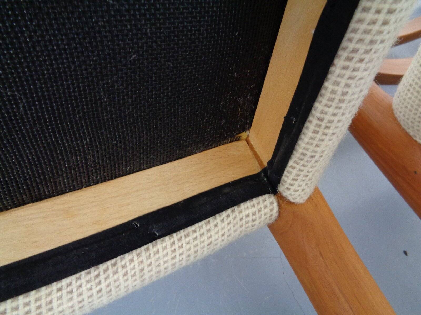 Vintage Danish 85 Dining Chairs in Teak and Wool by Niels Otto Møller for J.L. Møllers, 1960s, Set of 4