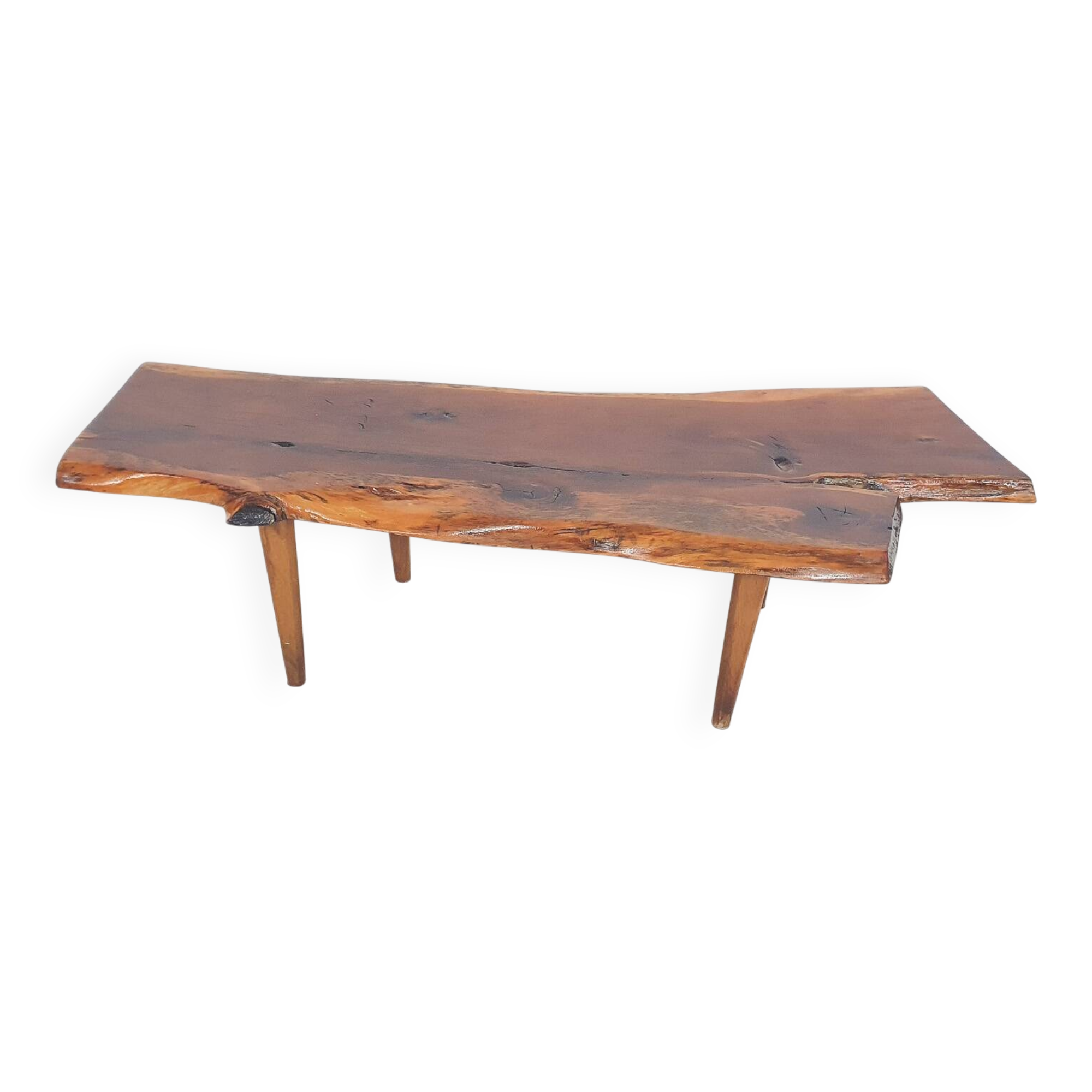 Reynolds of Ludlow tree trunk coffee table, U.K 1970's