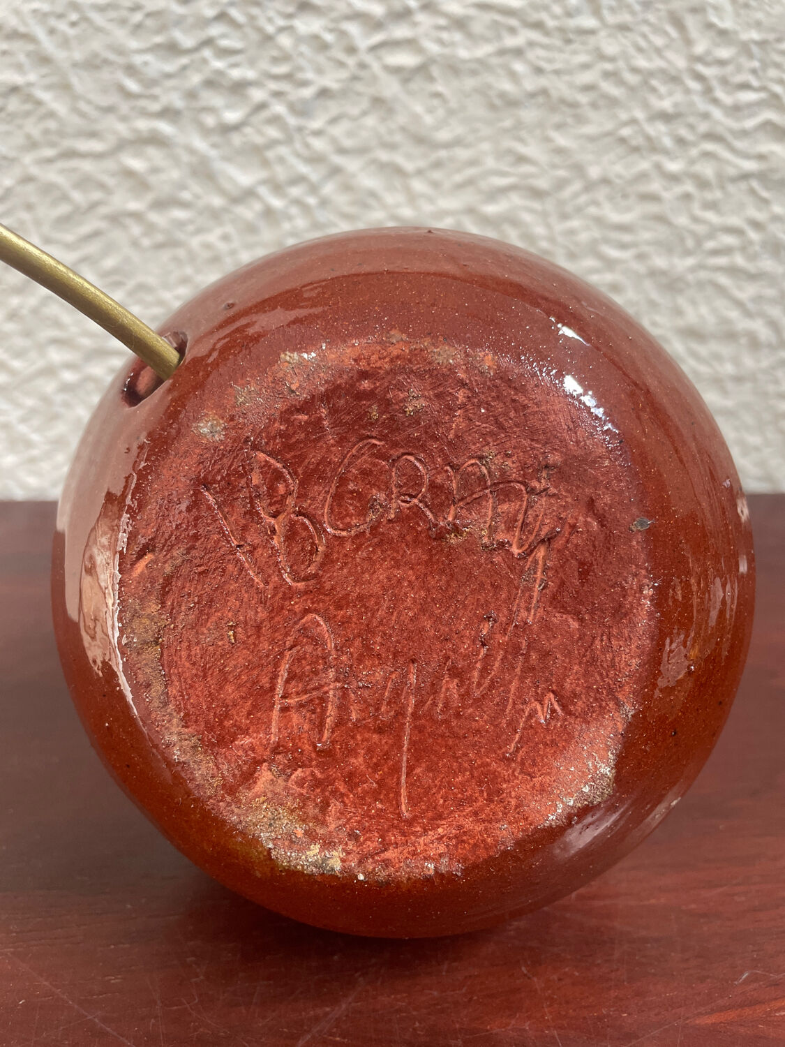 Lampe vintage 1970 en grès