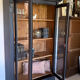 Black display cabinet