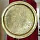Chiseled solid brass tray North Africa
