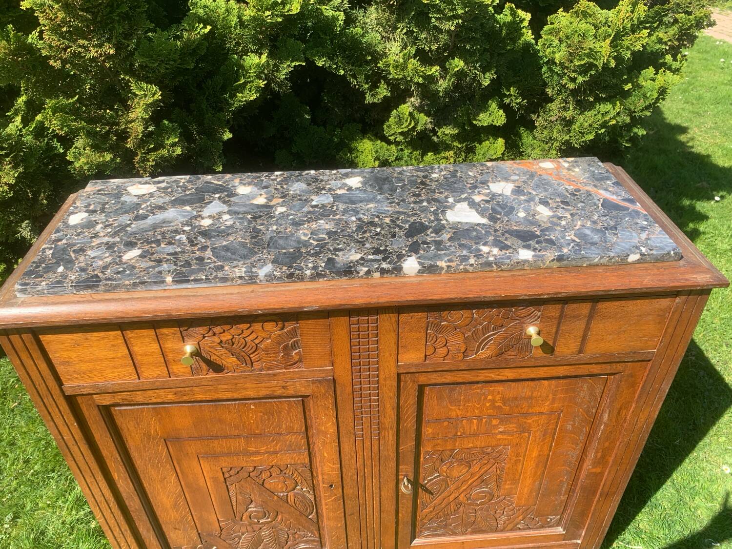 Art Deco oak sideboard