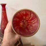 Paire de vases signes Legras. Arr deco. Pâte de verre