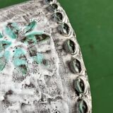 Glazed ceramic owl – Totem sculpture