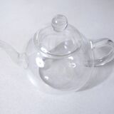 Minimalist design glass teapot
