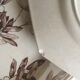 Set of 11 octagonal plates with English faience flowers 1870