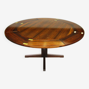 Table à manger extensible "Lotus" en palissandre danoise par Dyrlund, vers 1930 1970