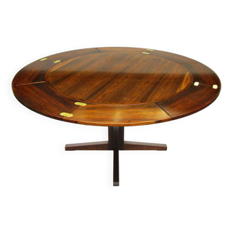 Danish Rosewood "Lotus" Extending Dining Table by Dyrlund, c. 1970