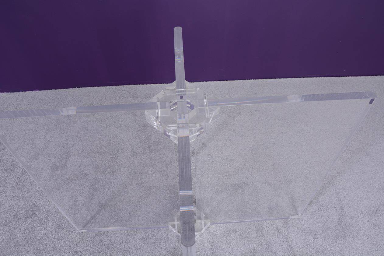 Dining table by David Lange (signature on the base).