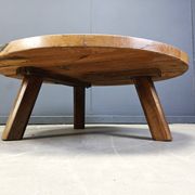 Brutalist tripod coffee table, 1960s