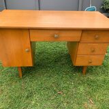 Light wood desk