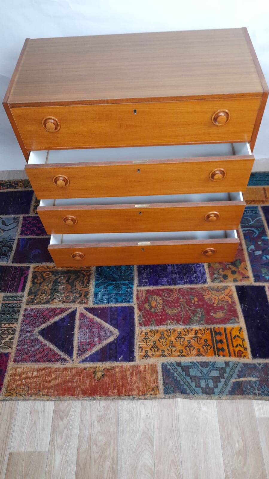 Vintage chest of drawers with 4 drawers in teak – Sweden, 1960